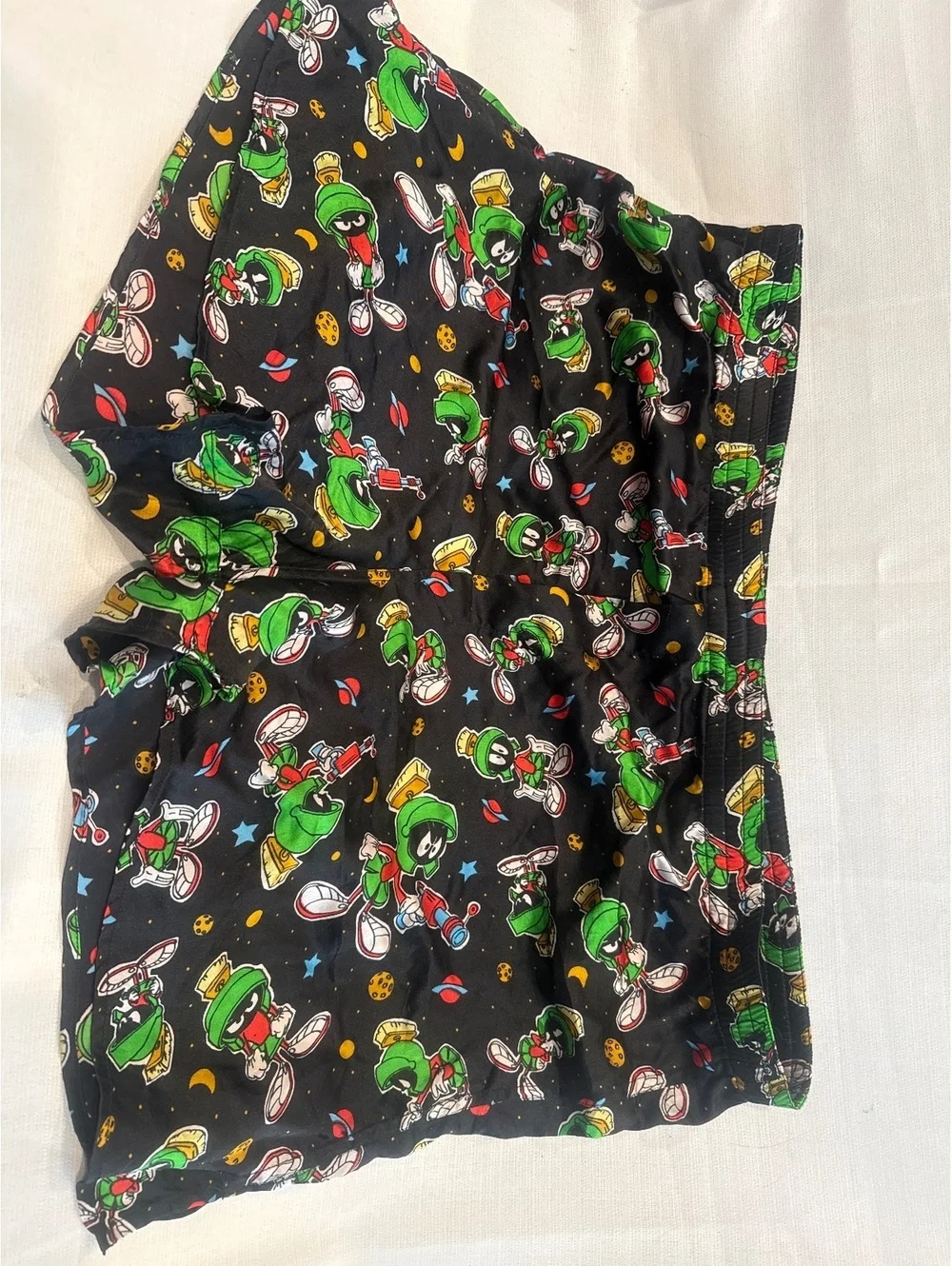 Looney Tunes Vintage 1993 Marvin the Martian Silk Shorts Size Large